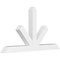 Ekena Millwork Saratoga Architectural Grade PVC Gable Bracket, 84"W x 45 1/2"H x 6"D x 6"F, 13/12 Pitch GBP084X46X0606SAR00 - alternate 1